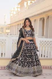 Classic Black Banarasi Lehenga Choli Designer Indian Wedding Party Wear  Lengha Choli for Women Traditional,sangeet,engagement Wear Ghagra - Etsy