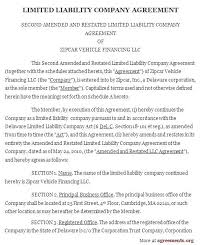 Operating Agreement Template Free Operating Agreement Llc Agreement