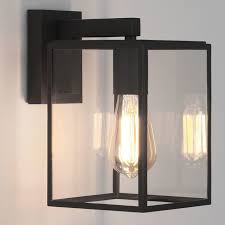 box lantern outdoor wall sconce by
