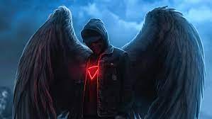 hd wallpaper dark angel wings