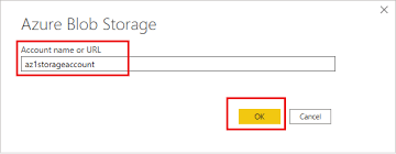 connect power bi to azure blob storage