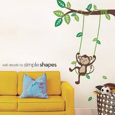 Aap Op Een Swing Wall Decal Kids Vinyl