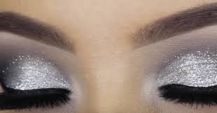 silver glitter eye makeup tutorial