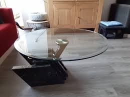 Coffee Table With Glass Top And Marble