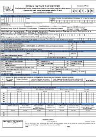 income tax return forms ay 2017 18 fy