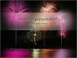 Fireworks Powerpoint Template Infographics Slides