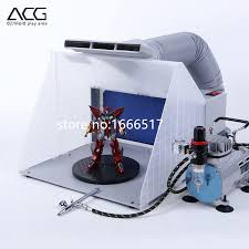 Though, of course, diy spray booths have the added advantage of customization. Portable Hobby Airbrush Paint Spray Booth Kit Exhaust Filter Extractor Set Model Crafts Figurines Brand New Rh Filter Paint Rh Aliexpress