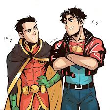 robin, superboy, damian wayne, and jonathan kent (dc comics and 1 more)  drawn by miyuli | Danbooru