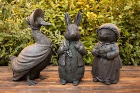 Peter Rabbit Large Resin Statue Home