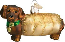 wiener dog ornament collectible ornaments