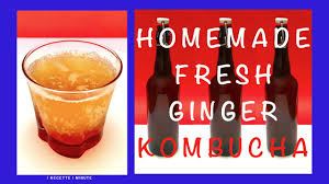 fresh ginger kombucha healthy