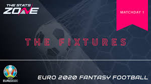 Uefa.com is the official site of uefa, the union of european football associations, and the governing body of football in europe. Euro 2020 Fantasy Fixture Analysis Matchday 1 The Stats Zone