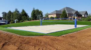 how to construct a volleyball court