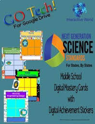 Gotech Ngss Digital Mastery Charts For Middle School With Digital Stickers