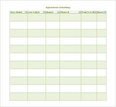 Moreover, you can easily edit them in ms excel. Appointment Schedule Templates 11 Free Word Excel Pdf Formats Samples Examples Forms