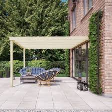 Wall Mounted Box Pergola Wood L180