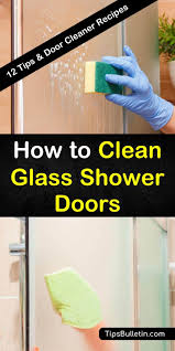to clean glass shower doors