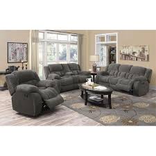 fabric tufted reclining sofa set
