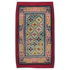 handmade tibetan throw rug
