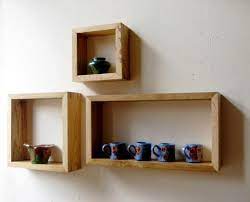 rectangular shelves wall shelves wood