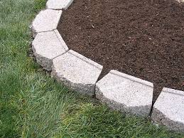 Edging Flower Bed With Concrete Blocks