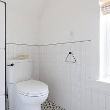 Half Tiled Bathroom Walls Design Ideas