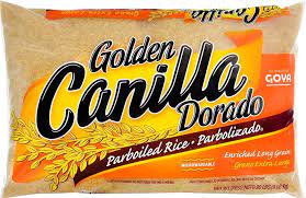 Goya Golden Canilla Parboiled Rice gambar png