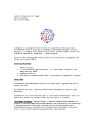 Lesson 1 Diagonals In A Polygon
