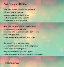 brother poem by robert melliard