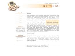 Free Simple Web Template The Coffee Cup Free Html