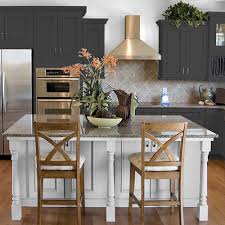 To achieve an even coverage when painting with a light color, make sure the first layer of paint is fully dry before adding another. Painting Kitchen Cabinets Glidden Com