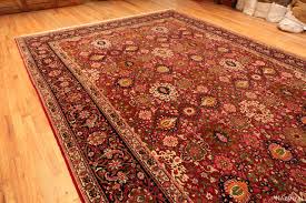 antique jewel tone persian kerman rug