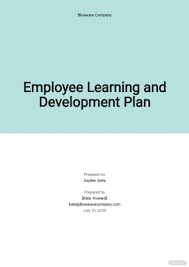 learning plan 13 exles format