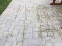 Soak your stained pavers with the white vinegar & water solution, then let it sit for an hour. How Do I Clean Pavers Stained By A Hose Trellis Dirt Laying On Them Hometalk