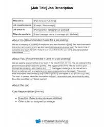 how to write a job description in steps template how to write a job description
