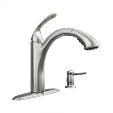 moen kinzel spot resist snless 1 handle pull out kitchen faucet