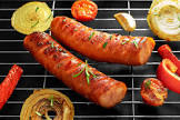 barbecued polish sausage or kielbasa