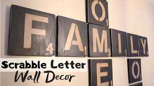 diy scrabble letters wall art craft