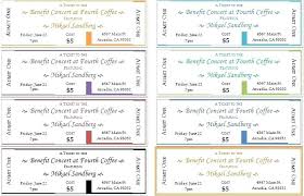 Fundraising Event Ticket Templates Printable Raffle Tickets For Are