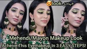 mehndi mayon makeup look easy and