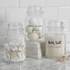 4 there are a lot of fish. Bathroom Text Personalized Glass Storage Jar Bed Bath Beyond