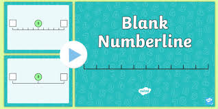 Blank Number Line Smartboard Activity Blank Numberline