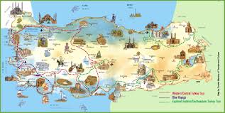 While geographically most of the country is situated in asia, eastern thrace is part of europe photo map. Turkey Resorts Map Turkey Map Holiday Resorts Western Asia Asia