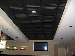 Wholesale pricing below retail and free shipping! Stratford Black Ceilume Ceiling Tiles Were Installed In This Vip Clubroom To Give It A Hip New Look Design Black Ceiling Tiles Black Ceiling Ceiling Tiles