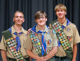 eagle scout trio honored the sealy news