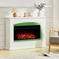 Led Fireplace White Surround Suite
