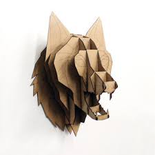 3d Wolf Animal Head Slot Togeather
