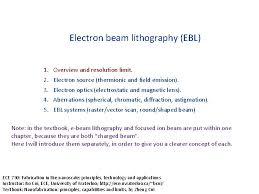 electron beam lithography ebl 1 2 3 4