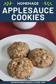 easy oatmeal applesauce cookies recipe