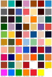 Midwest Lettering Color Chart